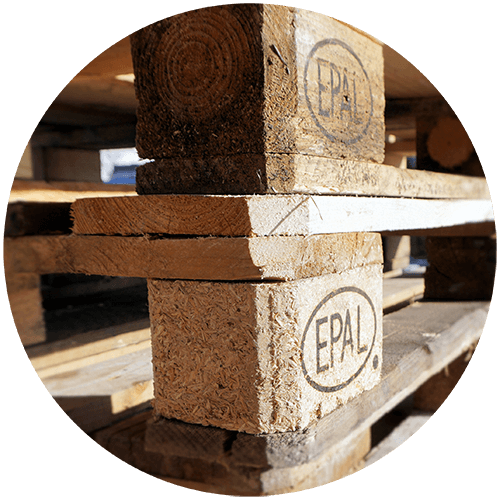 EPAL logo on EURO pallets