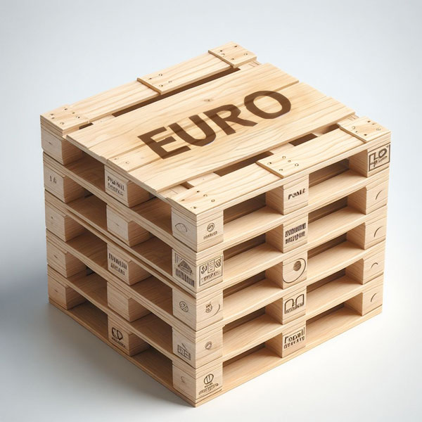stack of euro pallets